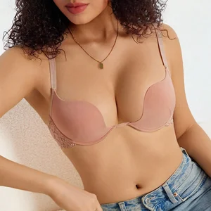 Wholesale Hot Sexy Fashionable Style Lace Shapermint Push-Up Breathable Knitted Bras for Women
