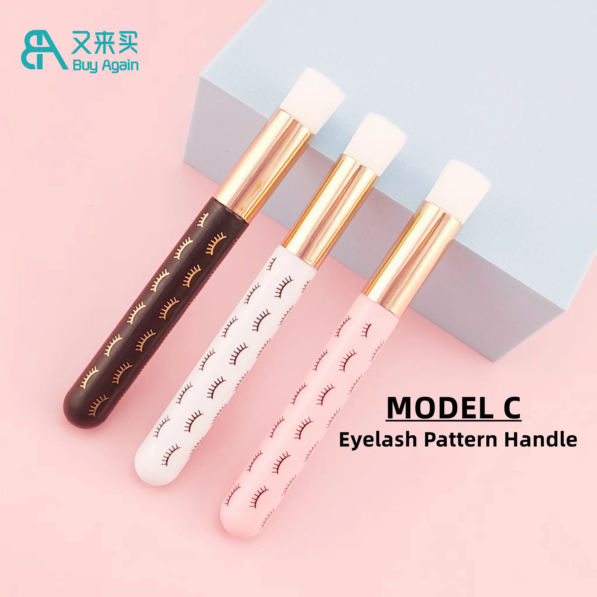 Custom Logo Lash Cleanser Brush Cleaner Foam Bath Wash Lash Extension Eyelash Cleaning Brush