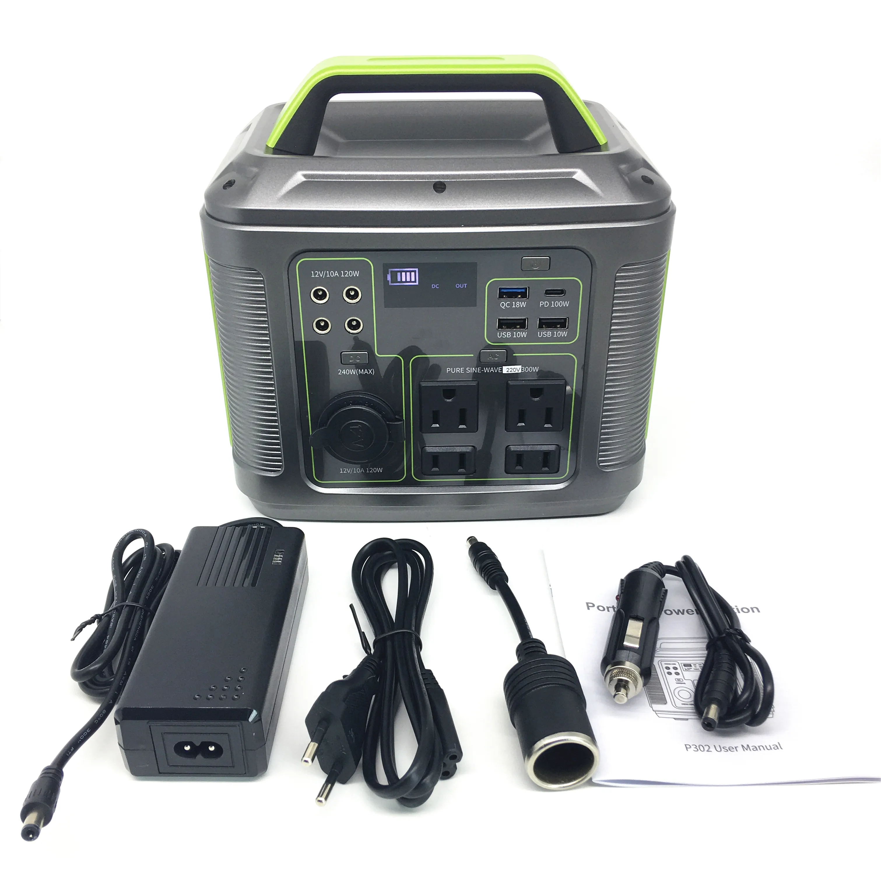 Для туризма/кемпинга/рыбалки 110 В 220 В солнечный генератор 300 Вт маленький Солнечный генератор