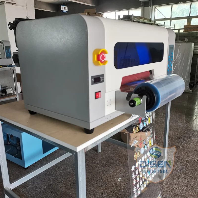 Roll to Roll Uv Dtf Printer Hosonsoft 30cm A3 Pet a B Film Making Logo Printing Machine Transfer Stickers With Lamination