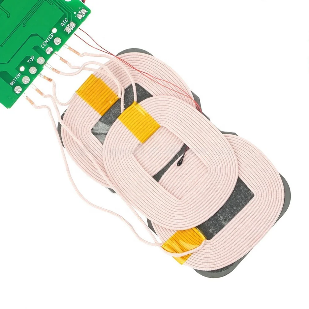 OEM 3 Transmitter Qi Wireless Power Bank Charger Air Core Receiver Pad Transmission Coil Coupled Inductor for Smart Mobile Phone