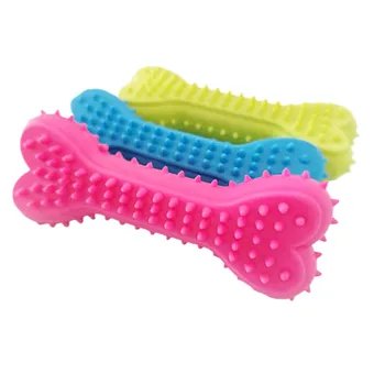 Hot sale Pet Chew Toys Dogs Bone Dental Care Teeth Cleaning Durable Rubber Toys For Dog