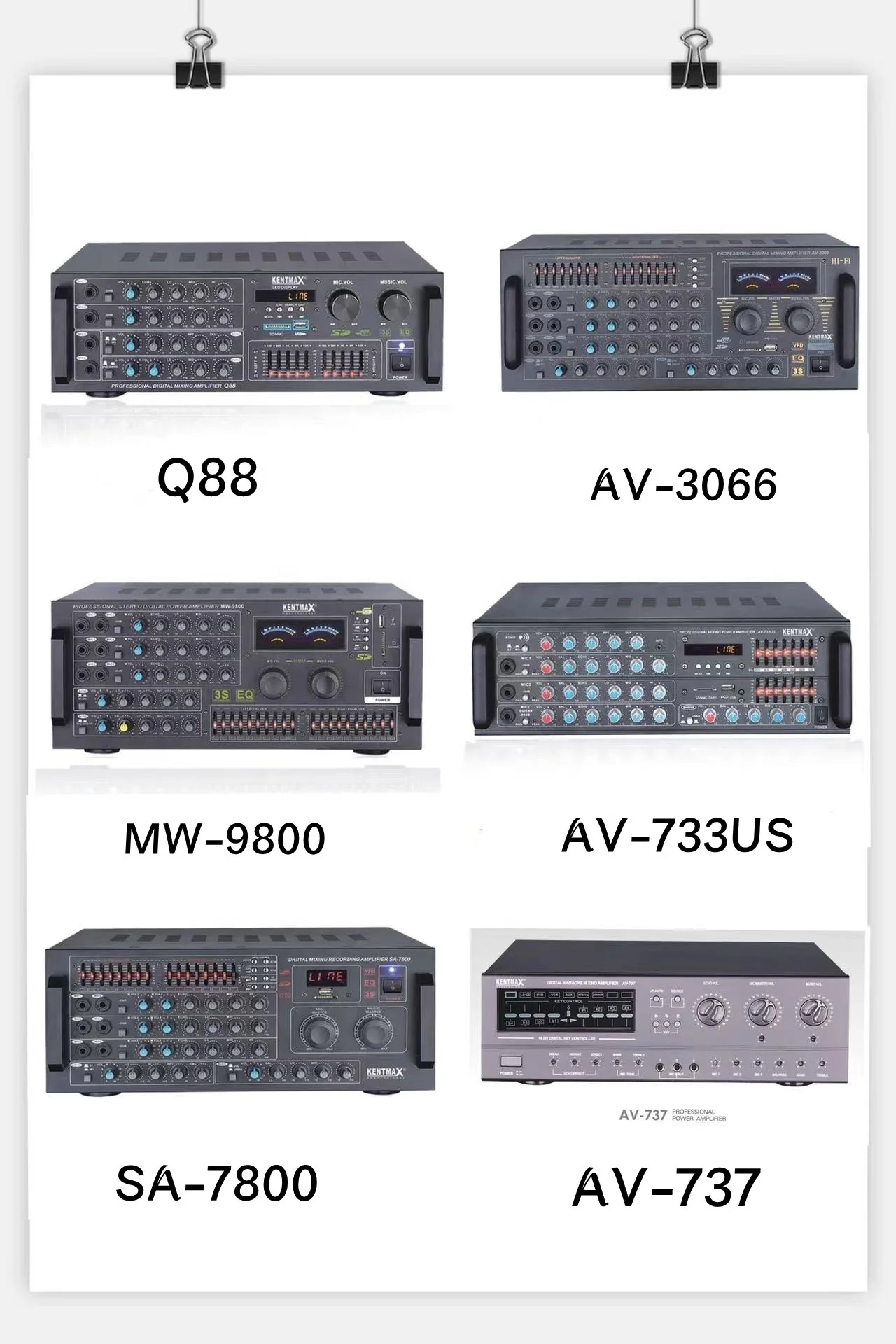 30W*2 Home Sound System Stereo Amplifiers Professional Digital