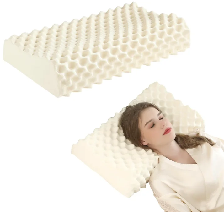 Washable Cover Breathable Soft Medium Firm Contour Bedding Filling 100Natural Talalay Latex Pillow for Side Sleeper