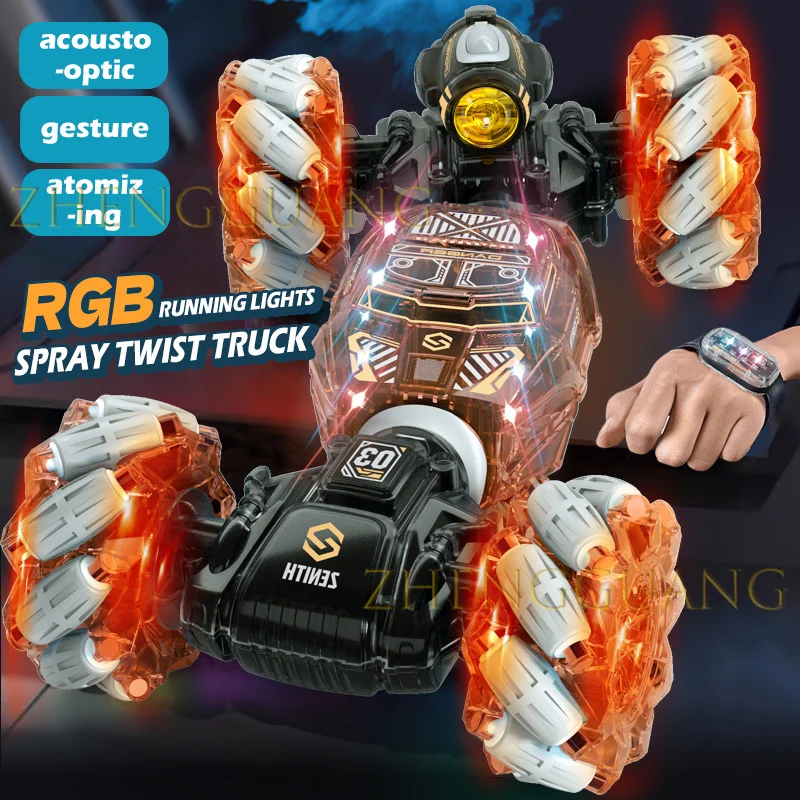 Zhengguang 4x4 Gesture Control Rc Stunt Car Toy With Music Lights