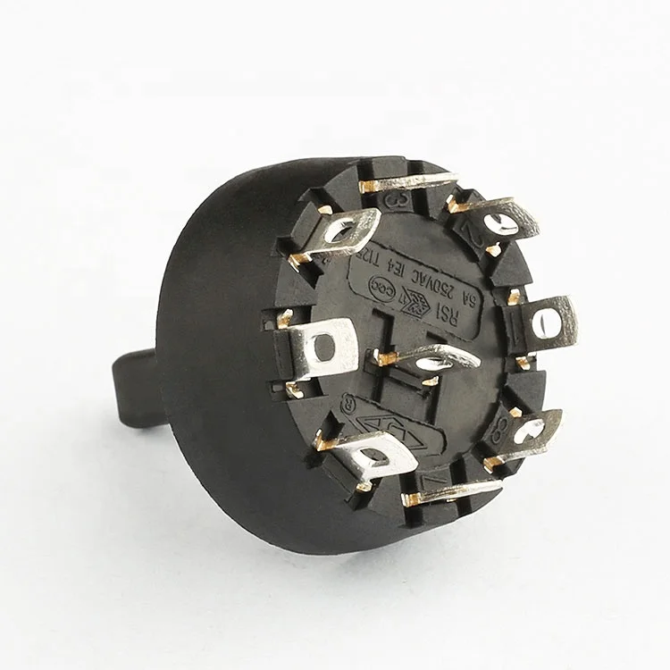 7 position rotary switch with ip55 5 pin rotary volume switch