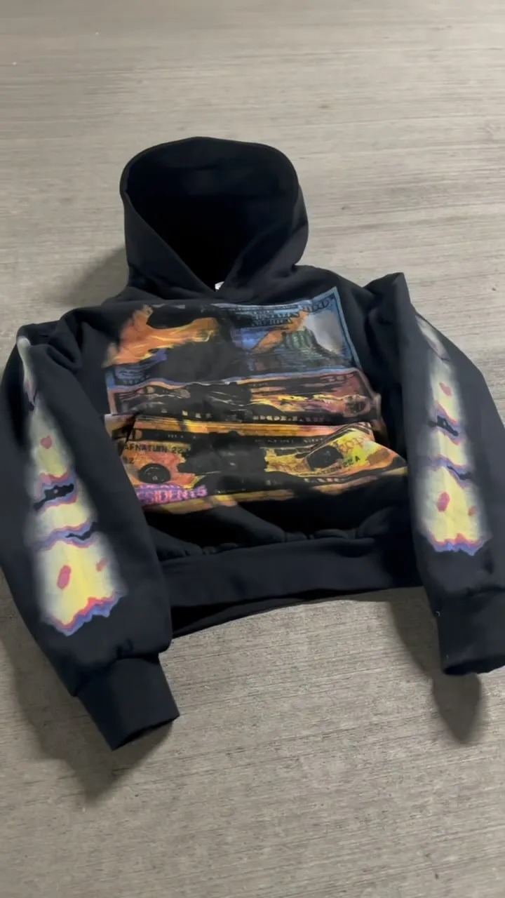 Salati Custom Graphic DTG Sleeves Cropped Heavy Weight 450gsm Street Wear Sun Faded Mens Distressed Acid Wash Hoodies gallery 2