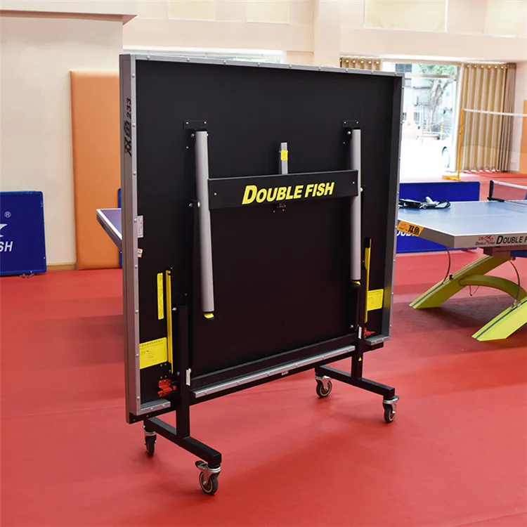 Doublefish 233 ITTF公認 25mm 折りたたみ式 移動型 卓球台 屋内用 