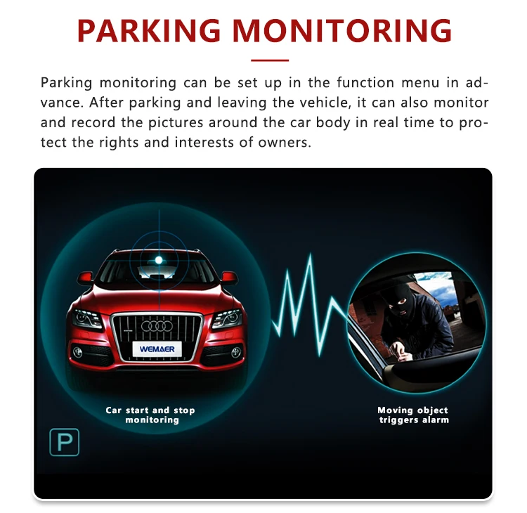 Wemaer 360 Degree Car Camera 9 10 Inch Universal Car Android Touch Screen Multimedia Player Navigation Bird View AVM System