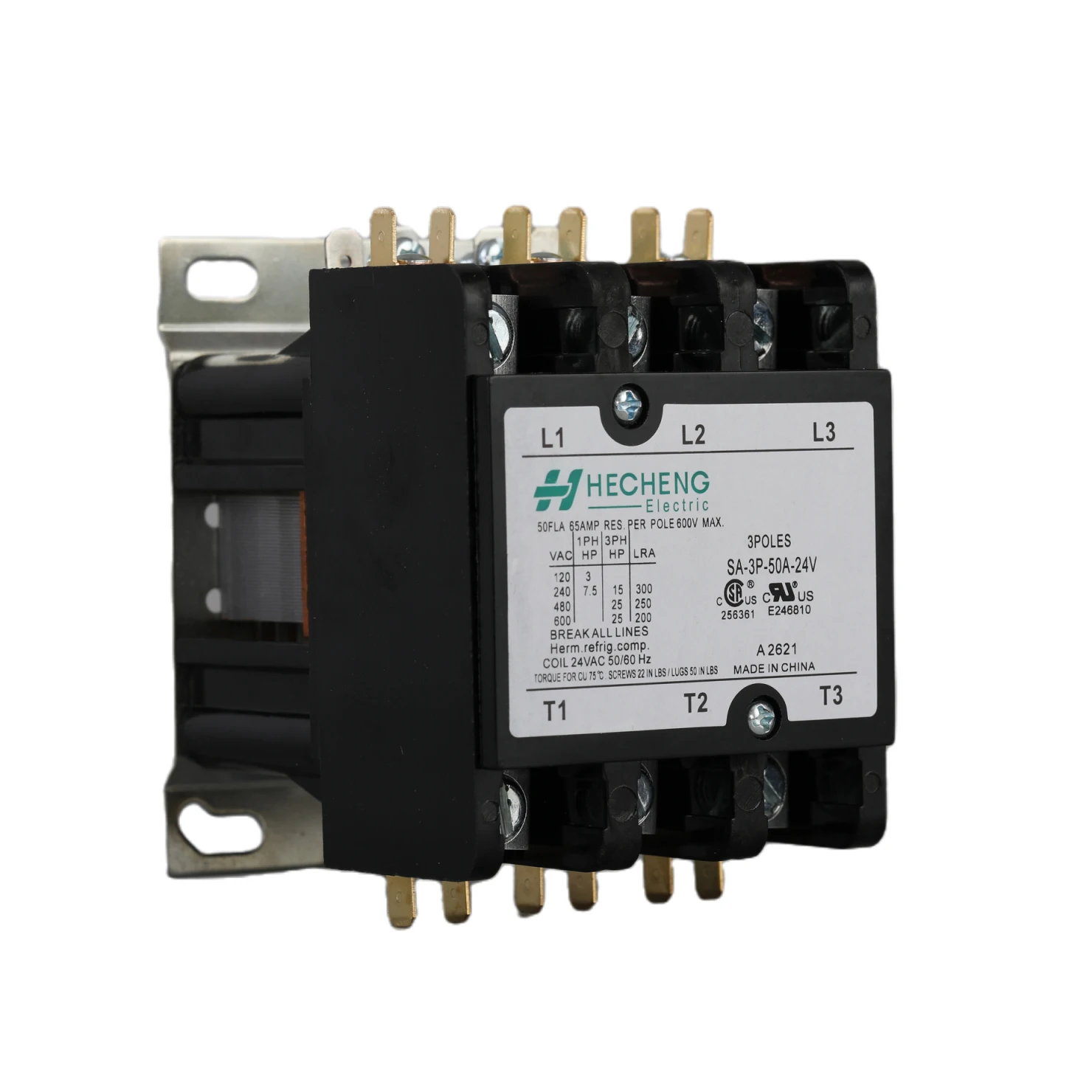 BlueStars 3 Pole 40 Amp Contactor 120V AC - Definite Purpose Contactor For AC Units & Heat Pumps