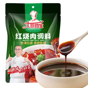 TREASURES for COOKS OEM Braised Red Cooked Pork Condiment Sauce for Fast Food Packaged in Bag