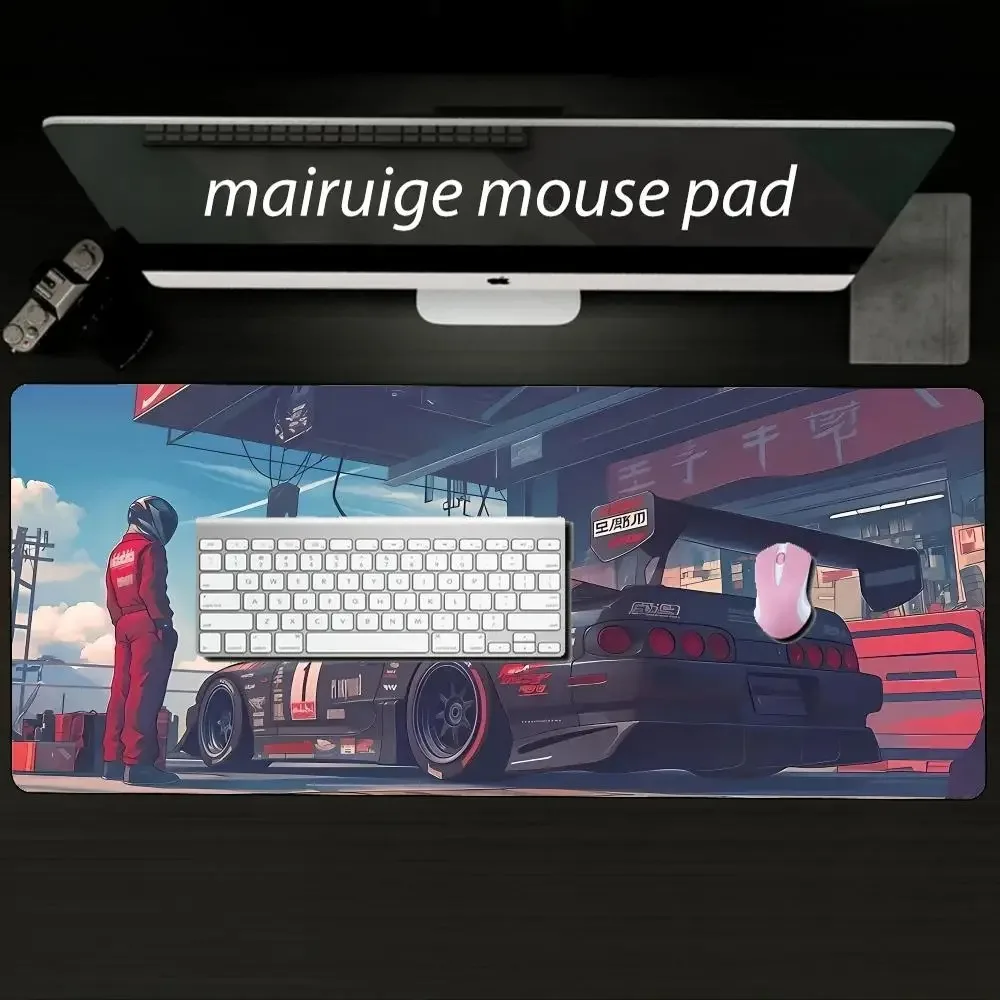 Japanese Painting Style Car Cool Stylish PC Gaming Mouse Pads Gamer Mats Teclado Ergonom aperçu 2