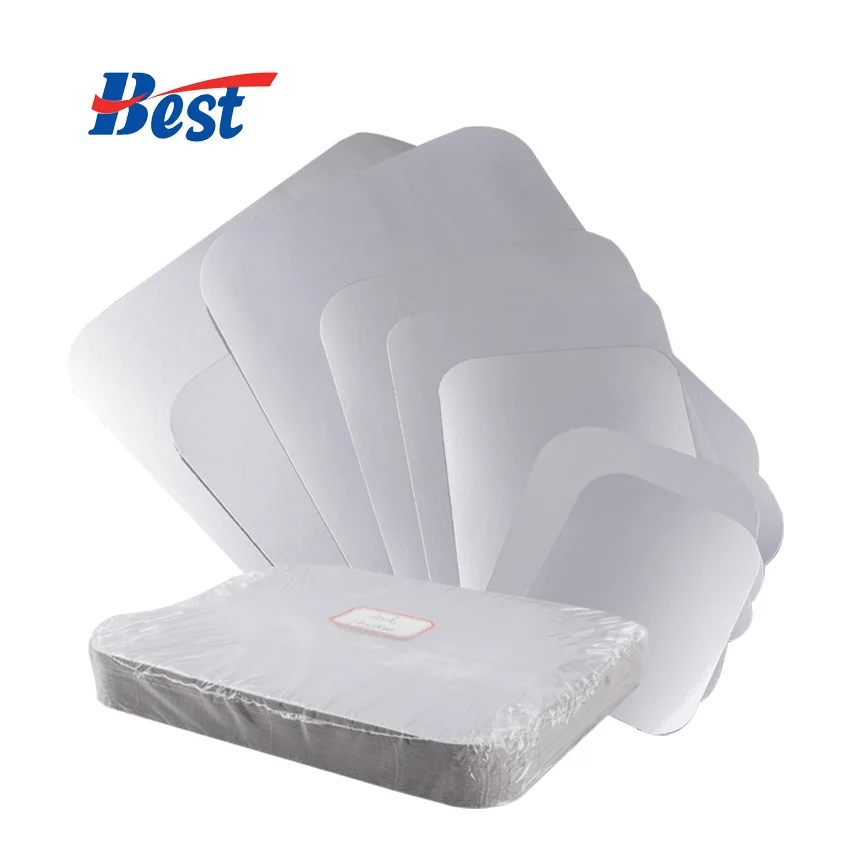 Food Use Customized Sizes Heavy Duty Aluminum Foil Printed Paper Lid Cover