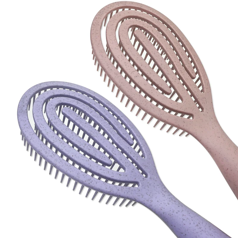 100 Biofriendly Detangler Hair Brush Wheat Straw Detangling Hairbrush