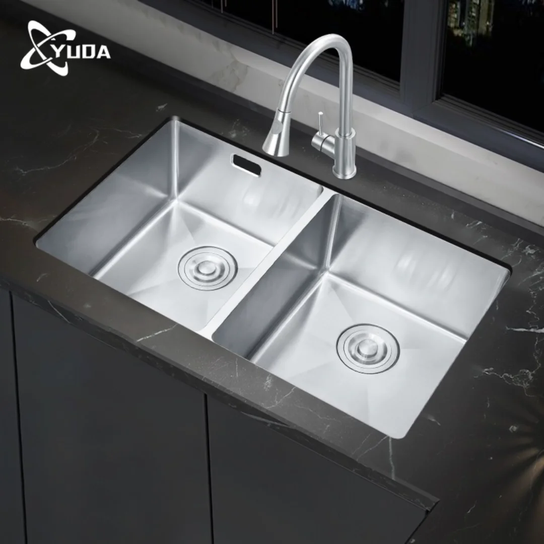 Wholesale Price Handmade Modern Style Kitchen Sink Double Bowl 304 ...