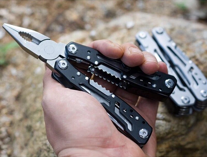 Multifunction Stainless Steel Multi-tool Pocket Knife Pliers Folding Pliers Portable Folding Pliers