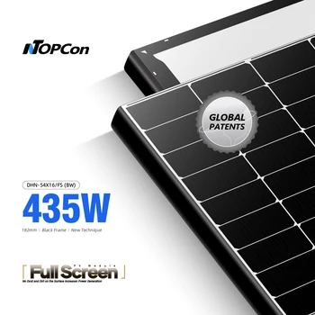 Dah Solar Dhn-54x16/fs(bw)-435w N-type Topcon 435w 182mm Full Screen Pv ...