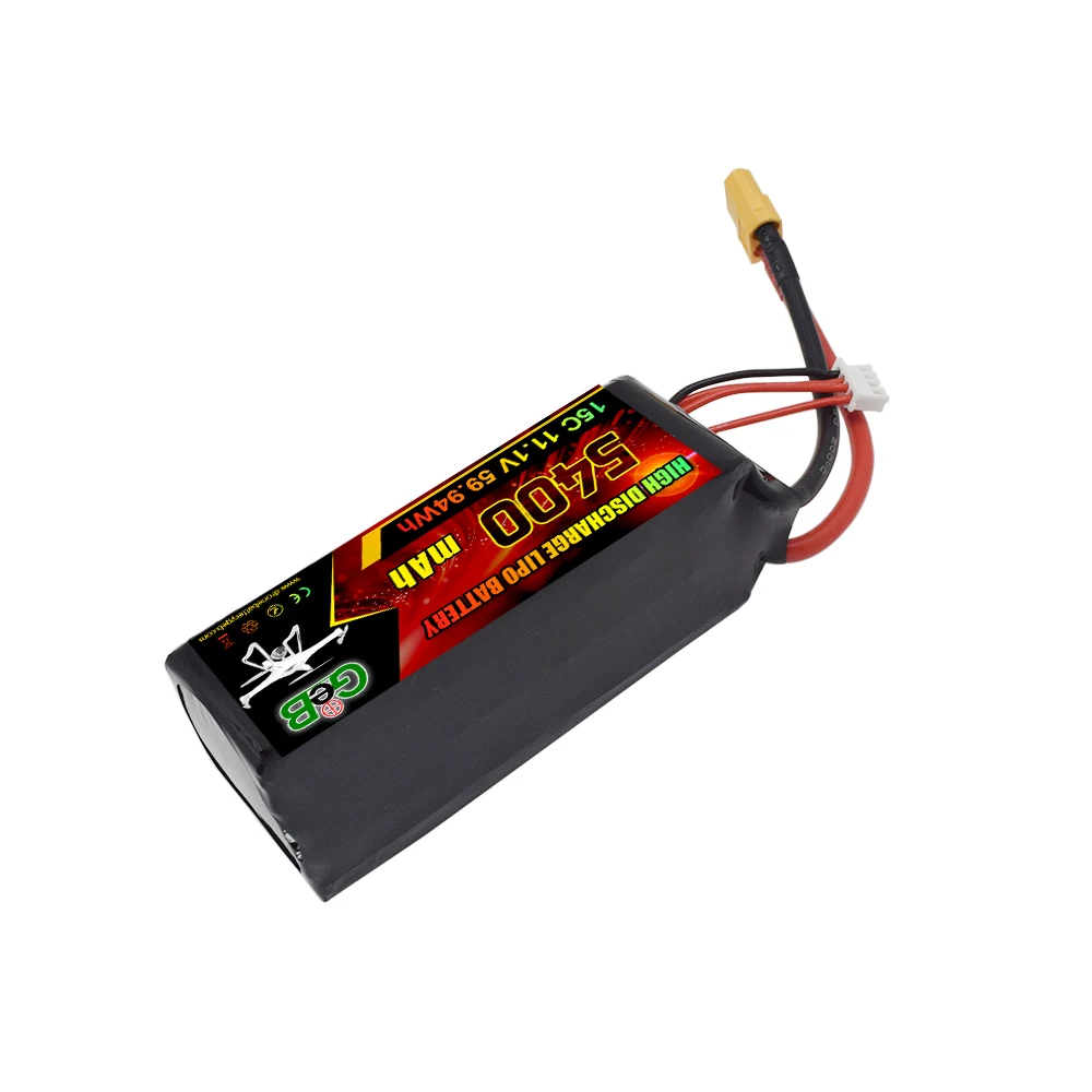 GEB 高品質 FPV ドローン バッテリー 15C 3S 5400 10000 9000 8000 7000 6500mAh 11.1V Lipo バッテリー XT60 XT90 コネクタ付き