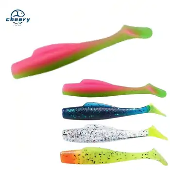 Cheery Wholesale Price 6pcs/Set Soft Artificial Silicone Material 8cm 4.8g Tail Soft Plastics Fishing Lures Jig Soft Baits Baits – Soft Lure – view 2