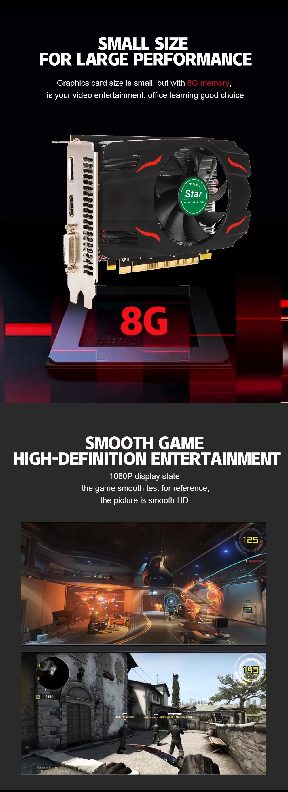 New RX 580 8GB Desktop Gpu Video Card RX550 RX570 RX6600 RX5700XT ...