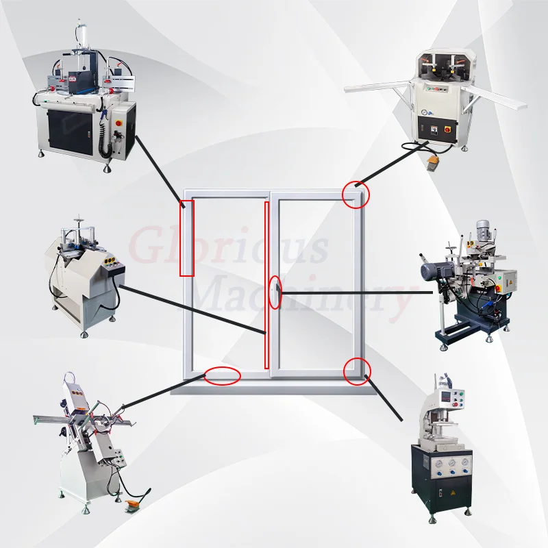 Pvc Window Machine Door Frame Upvc Sliding Fabricating Manufacturers Windows and Aluminum Profile Cnc