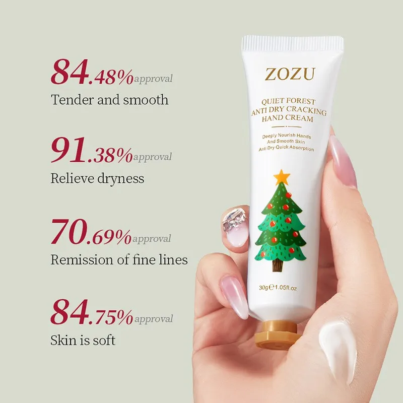 New Arrival ZOZU Christmas Hand Cream - Moisturizing, Nourishing