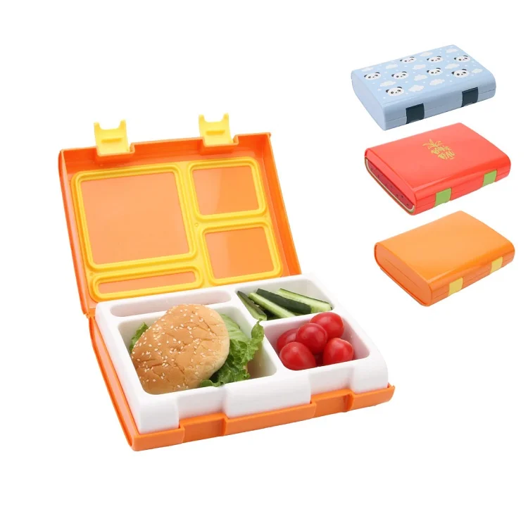 Bpa Free Kids Bento Lunch Box 4 Compartment Bento Box For Kids Lunch