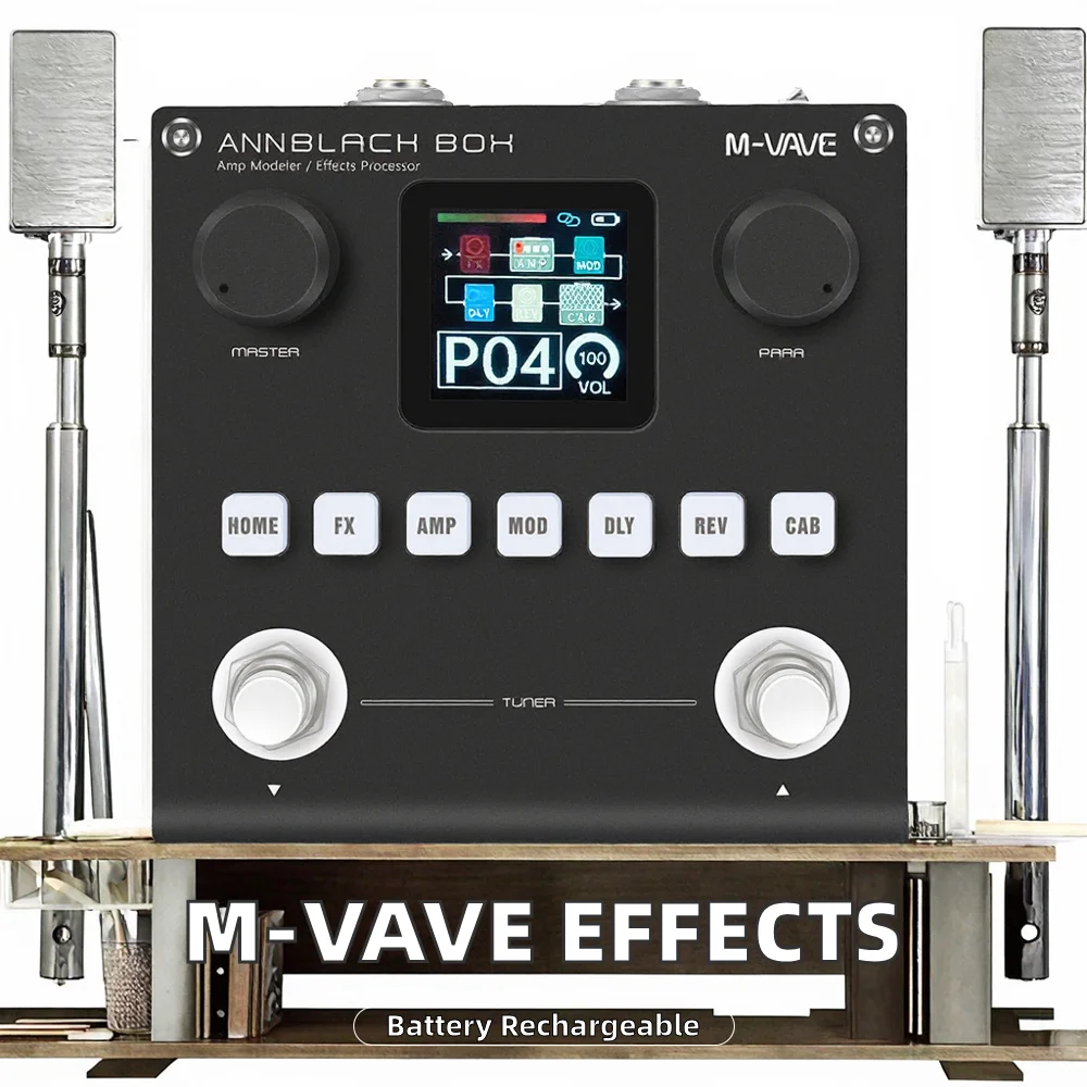 美品 マルチエフェクター M-VAVE AnnBlack Box M-VAVE ANNBLACKBOX Guitar / Bass AMP Modeler Portable Multi