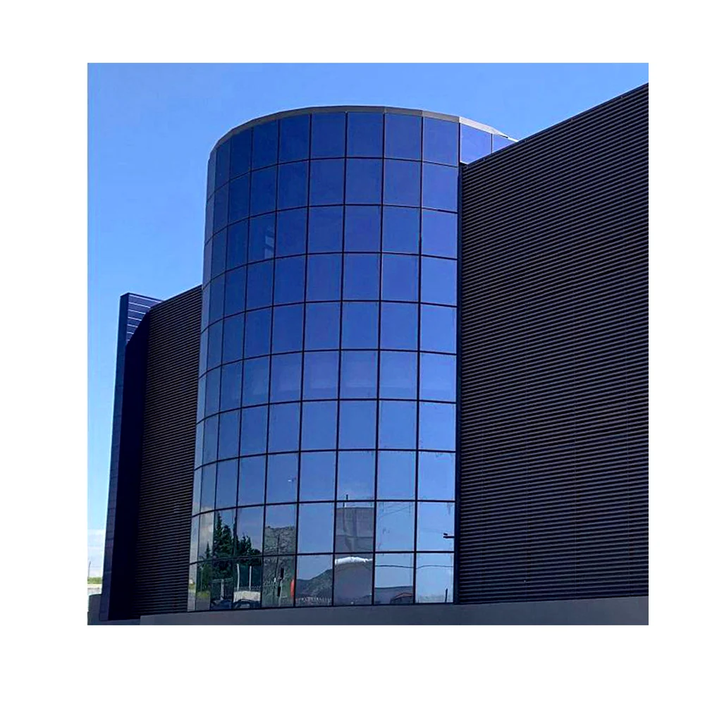 Защита конфиденциальности от солнца Серебристая глубокая синяя Строительная пленка УФ-оконная Тонировочная для строительных окон