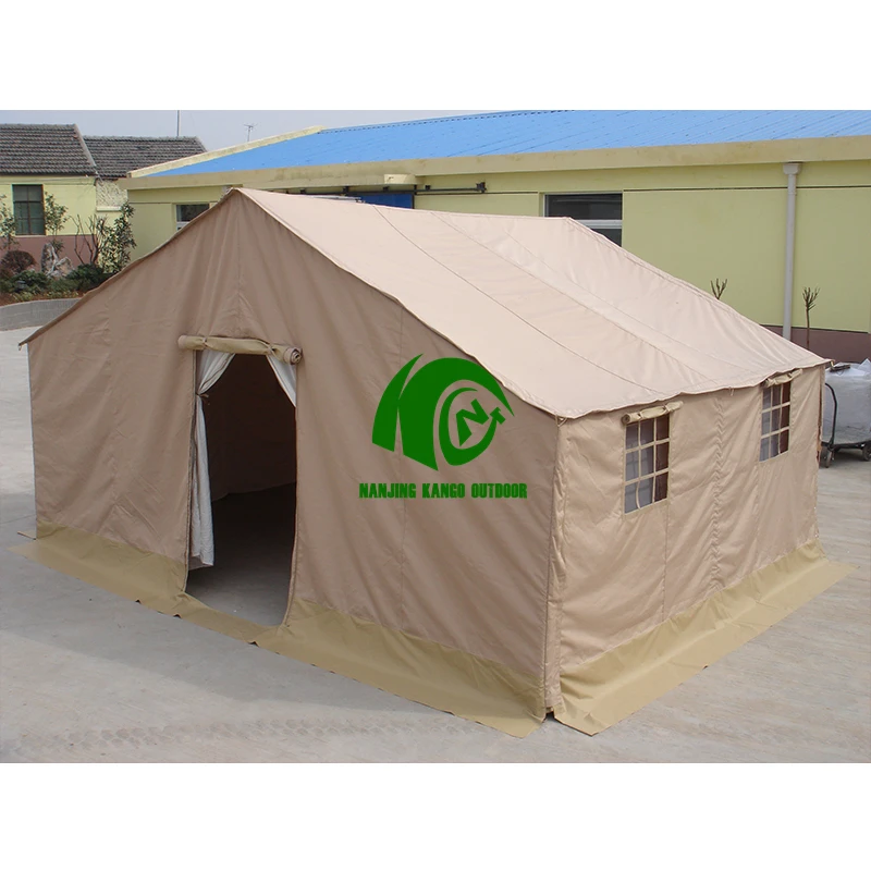 Custom Large Canvas Army Green Medical Inflatable Disaster Relief Tents Made From Durable Nylon for Camping Emergency Situations