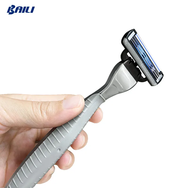 3 Layer Blade razor New Design Plastic Handle Shaving razor Triple Blade Shaver razor