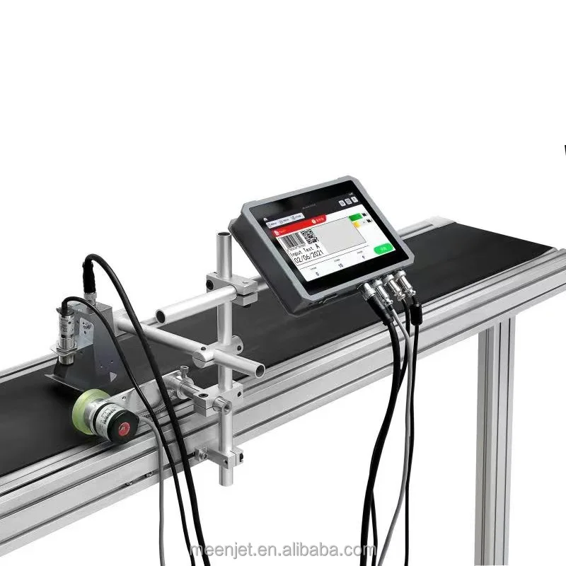 Meenjet Marking Coding Machine Mfg and Exp Date Batch Number Inkjet Printer for HDPE Pipe Carton Box Plastic Bottle Bag Metal