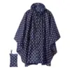Stile con cerniera in PU a pois blu e bianchi