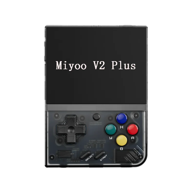 Miyoo V2 плюс версия 32 ГБ Портативный Новый Consola 3 5 Ips дисплей Видео игровой корпус черного цвета в стиле ретро консоль портативная игровая приставка miyoo 2
