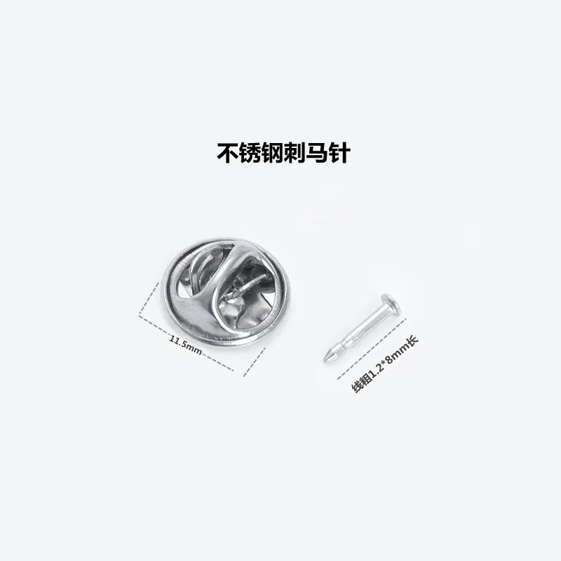 Wholesale Stainless Steel Butterfly Buckle Needle Spur Needle Nail Pins DIY Accessories Brooch Clutch Pin Backs