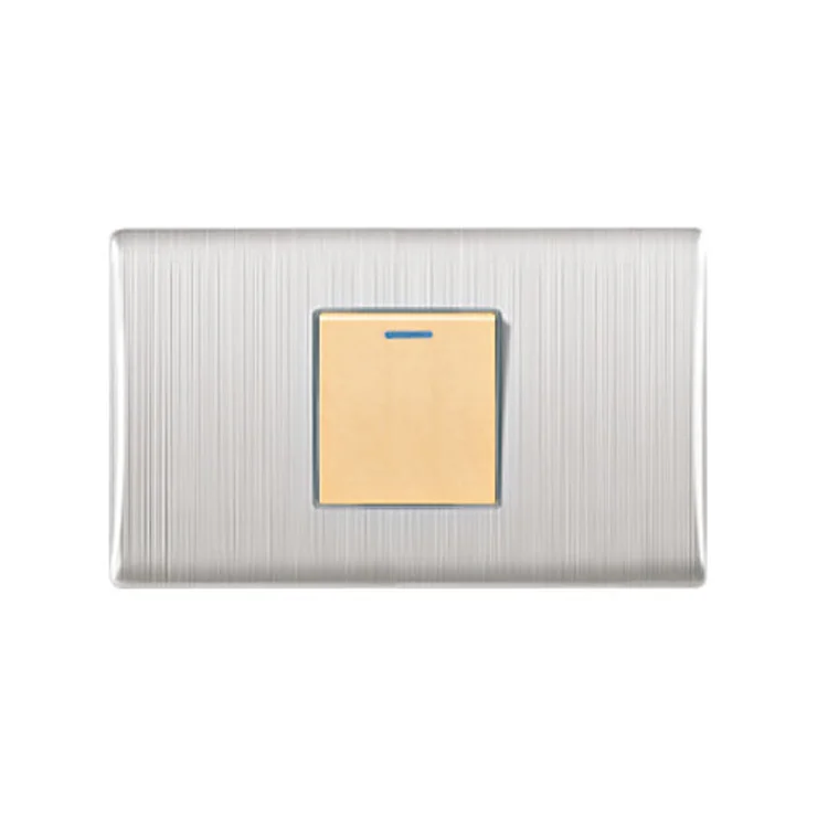 VNX Wholesale Exporter High-Quality Silver Color Three Gang 1/2 Way 250V Electrical Wall Switch for Electrical Home