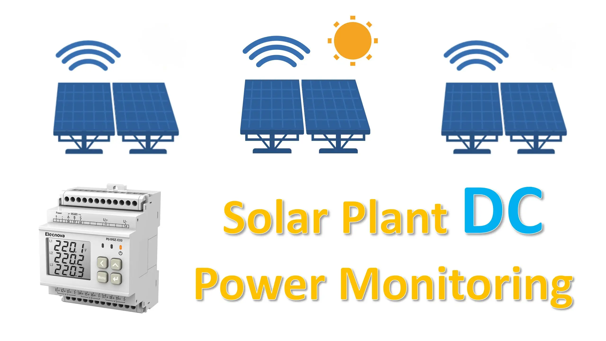 Solar Power Distributed PV Combined Box DC Measuring 9ch Energy Meter
