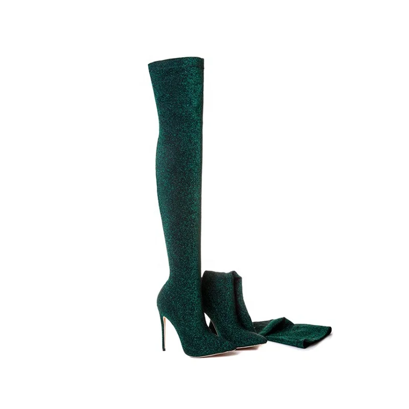 knee high elastic boots