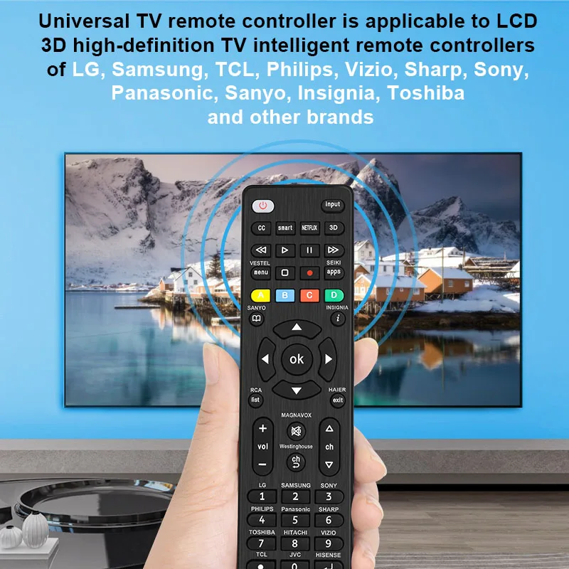 Smart Universal Tv Remote Control For Lg Samsung Tcl Philips Vizio ...