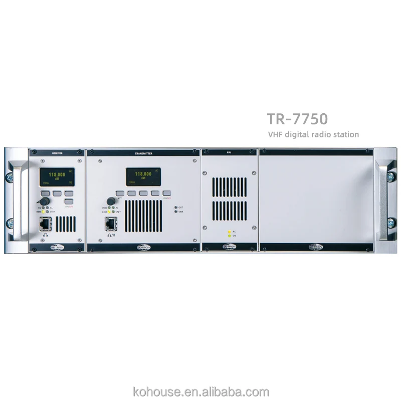 Jotron 7000 Series VHF Multi-module Digital Radio TR-7750 Transceiver TA-7650 Transmitter RA-7203 Receiver