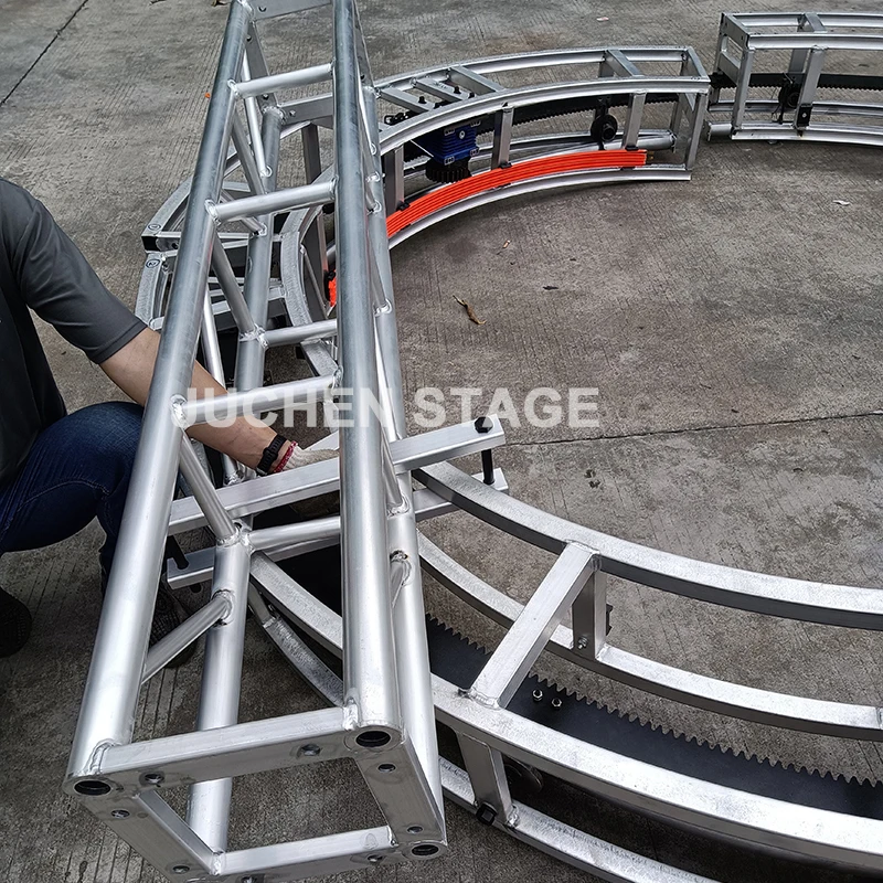 Large Outdoor Stage Concert Square Module Steel Iron Metal Layer Circular Roof Truss