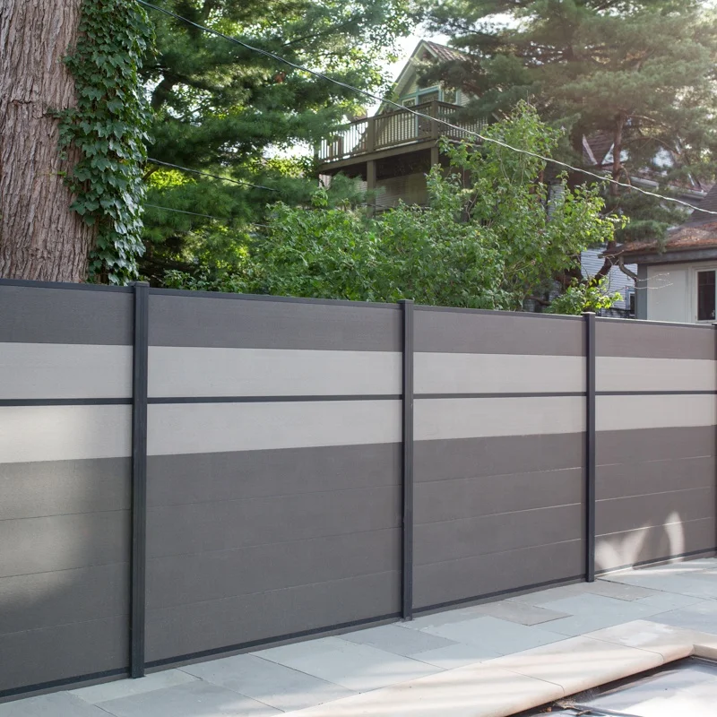 Quite Popular Wpc Fence Easy to Install Good Privacy Fencing Outdoor Garden Fence