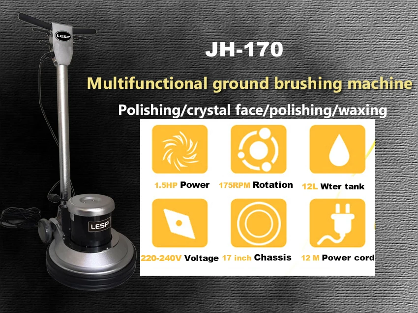 Pavement Cleaning Machine Power Spin Scrubber Tile Cleaner