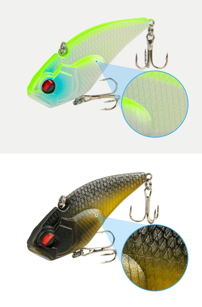 New 60mm 9g Sinking Spinner Artificial Baits Color Japan Vib Vibra