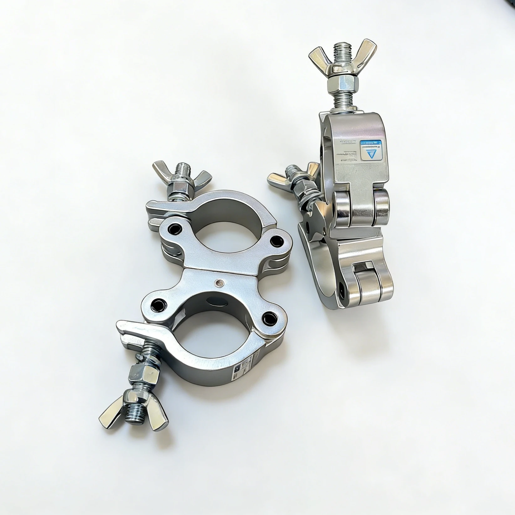 Morsetto per traliccio per tubo da 48–51 mm, portata di 250 kg, morsetto per tubi da palco con certificazione TÜV