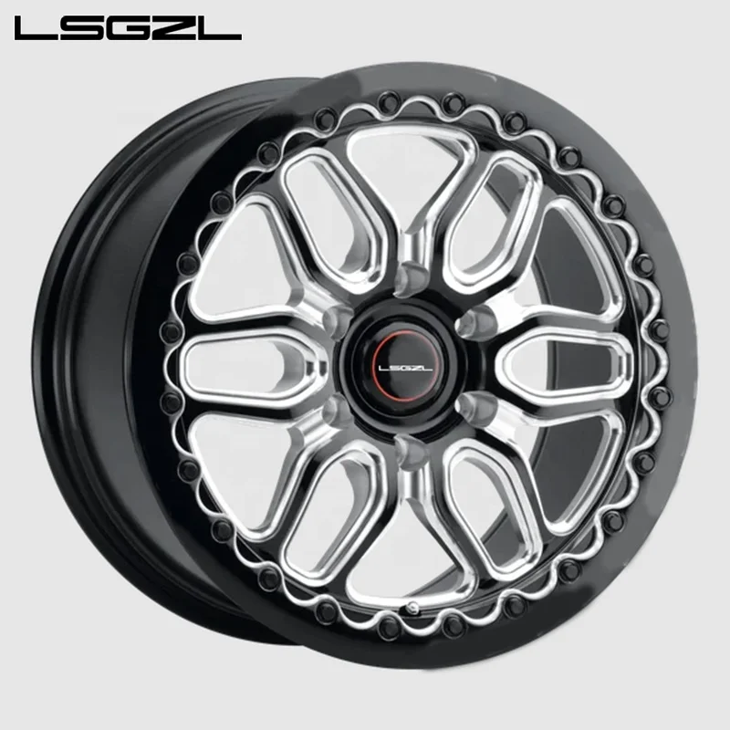 Forged Beadlock Custom 17 18 19 Inch Forged Alloy Wheel Rims For C8 M5 Car Wheel