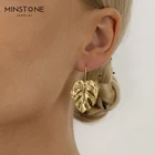 Dangle Earrings Earrings Handmade 14K Gold Plated Designer Monstera Leaves Palm Leaf Drop Dangle Earrings Jewelry
