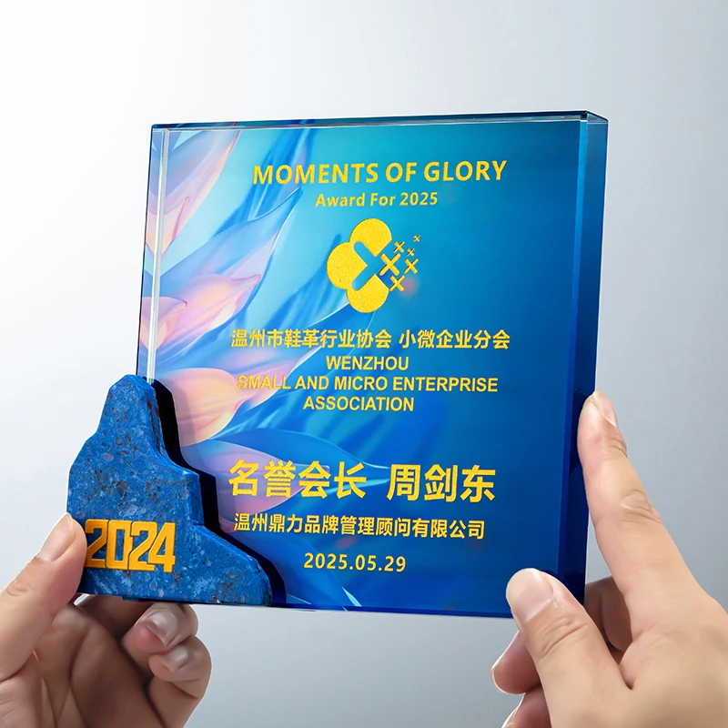 Factory direct crystal glass and  Marble trophy star awards for sports and company souvenir gifts factory