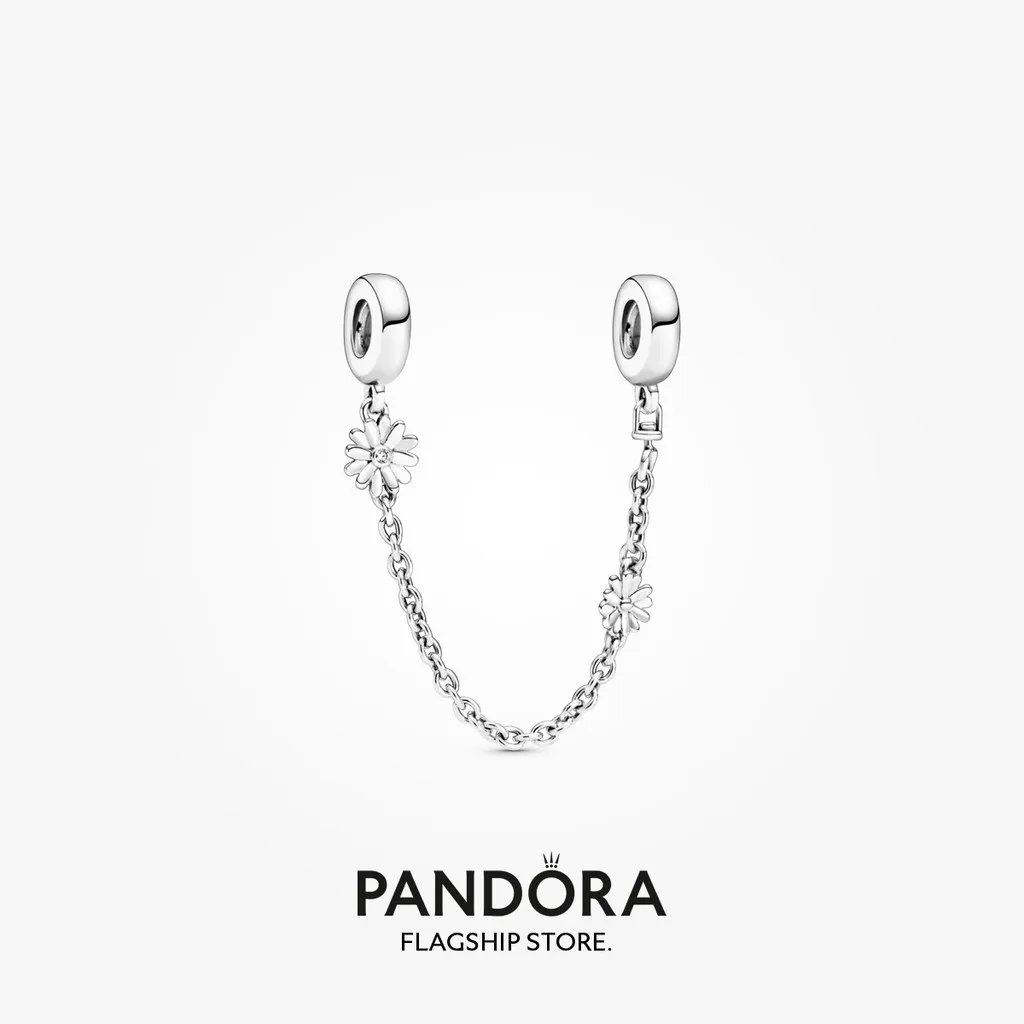 Pandora Daisy Flower Safety Chain Charm 