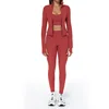 Soutien-gorge rouge + legging + veste